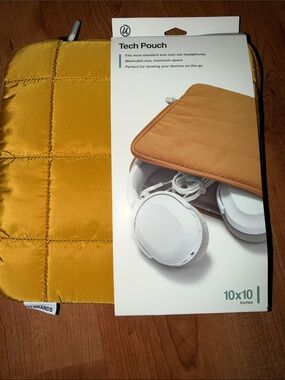 Tech Pouch Tablet Sleeve - Mustard Yellow by Unbranded
